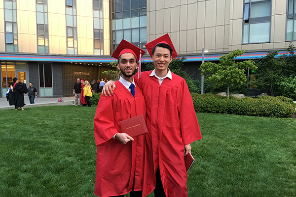 International Student Ho Tin Li at 2016 EvCC Graduation